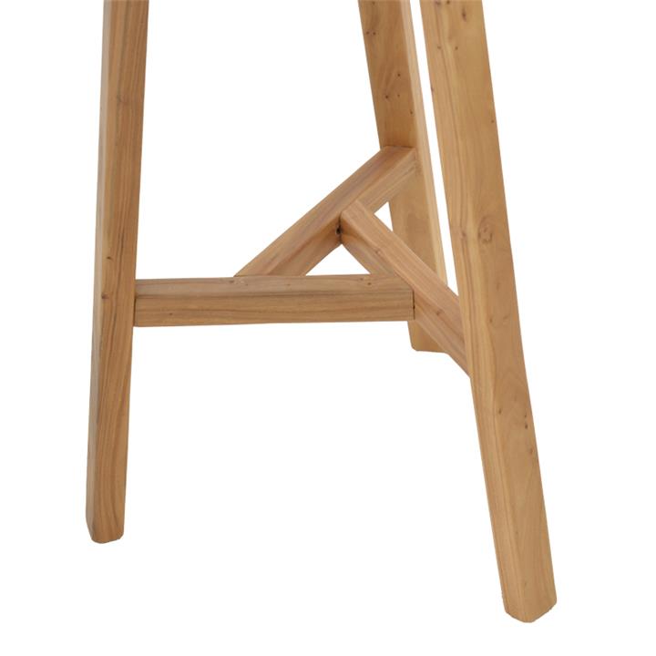 Bar stool Fabrio pakoworld elm wood in natural shade Φ38x71cm