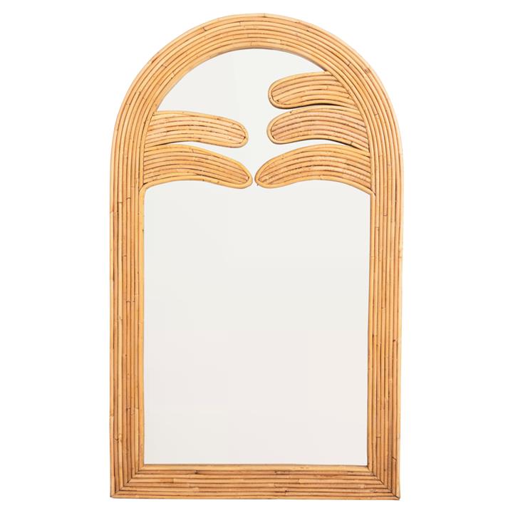 WALL MIRROR REFLECT HM4367 NATURAL RATTAN FRAME 60x4,5x100Hcm.