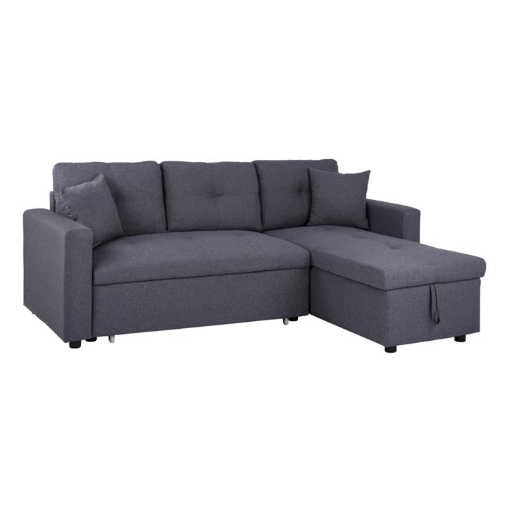 Corner Sofa Bed Wayne 224x147x85 HM3028.11 Grey Fabric