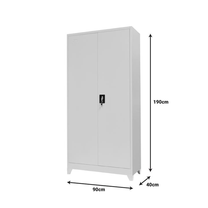 Wardrobe-column with metal legs Ugren pakoworld light gray aluminum 90x40x190cm