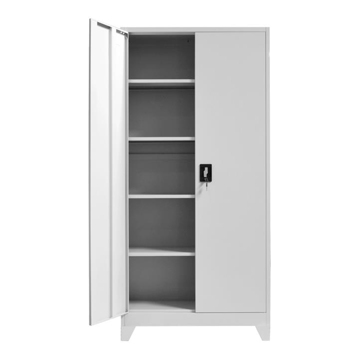 Wardrobe-column with metal legs Ugren pakoworld light gray aluminum 90x40x190cm