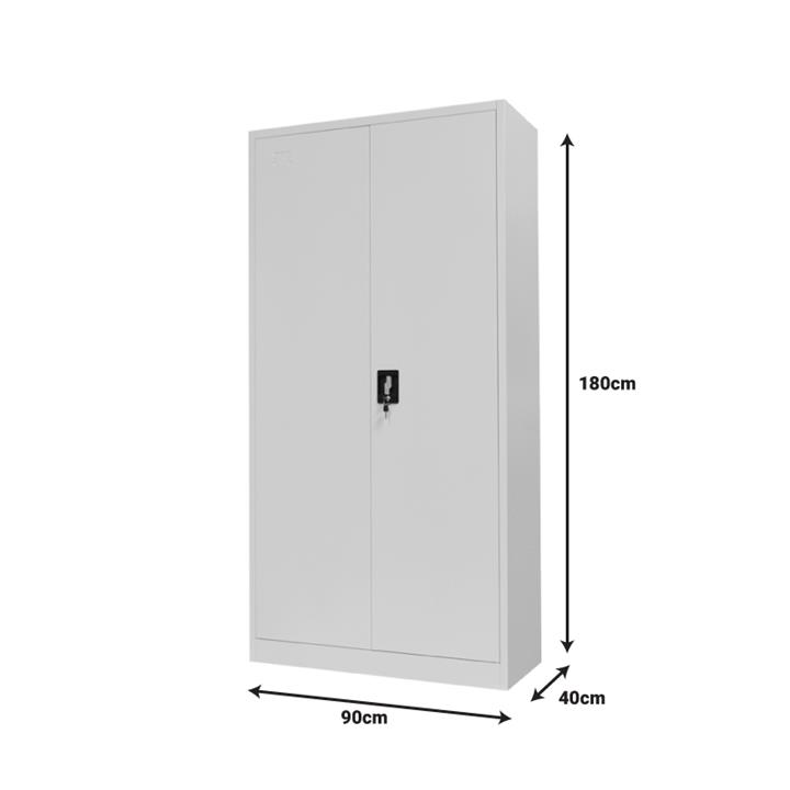 Ugren pakoworld light gray aluminum wardrobe-column 90x40x180cm