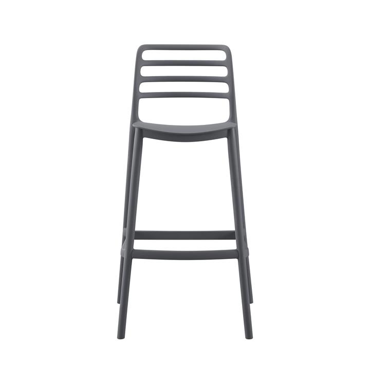 BAR STOOL POLYPROPYLENE GREY HM6099.03 GREY 37,2x50x101,5Hcm.