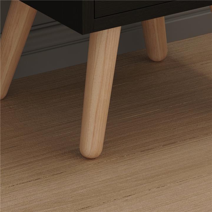 BEDSIDE STAND DINKL HM2472.02 MELAMINE-2 DRAWERS-WENGE 29,7x29,7x45Hcm.