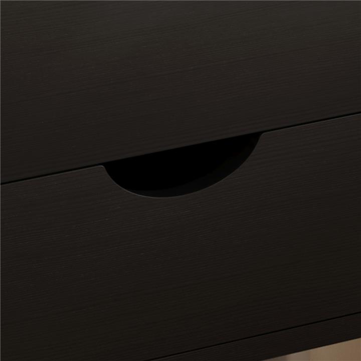 BEDSIDE STAND DINKL HM2472.02 MELAMINE-2 DRAWERS-WENGE 29,7x29,7x45Hcm.