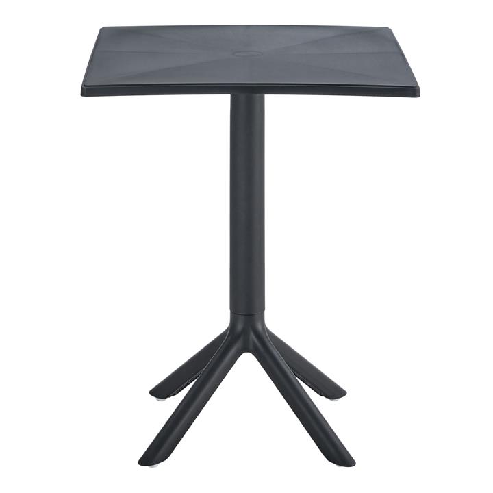 SQUARE POLYPROPYLENE TABLE TERRIN HM6125.12 BLACK 70x70x75Hcm.