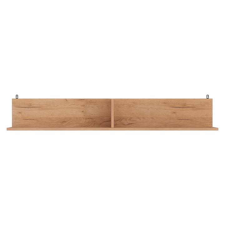 Wall shelf Drowel pakoworld in oak color 130x21.6x20cm
