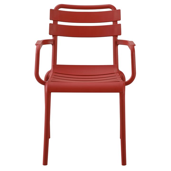 POLYPROPYLENE ARMCHAIR PHILLY HM6123.07 RED 58,5x49x83,5Hcm.
