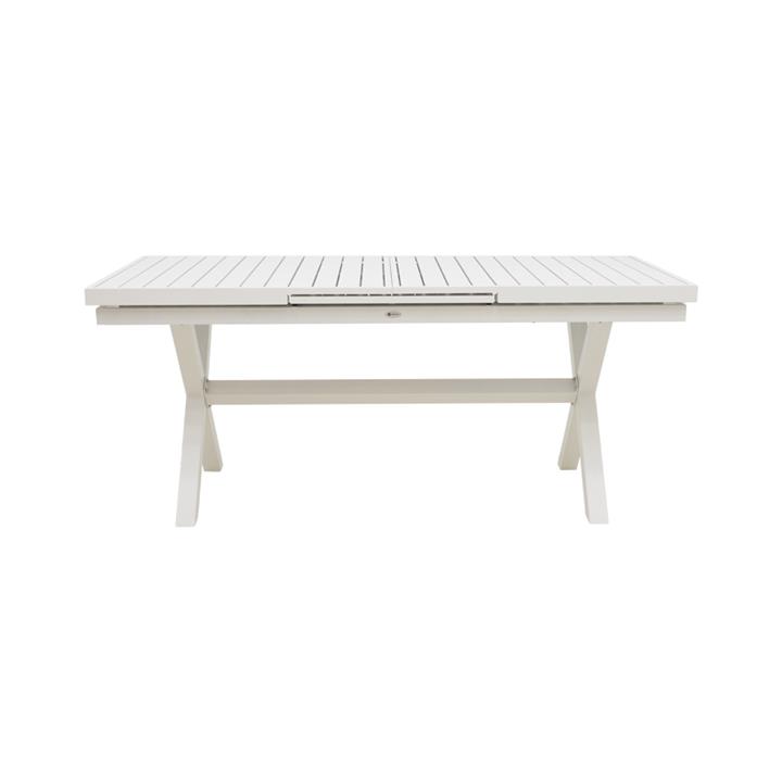 Expanding table Dagyn pakoworld white aluminum 180-240x90x76cm