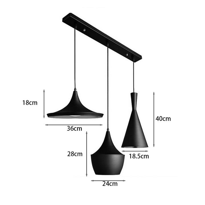 Ceiling lamp Latren I pakoworld black-gold metal 84x30x100cm