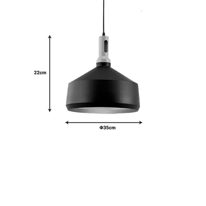 Ceiling lamp Denvel I pakoworld black-gold metal Φ35x22cm