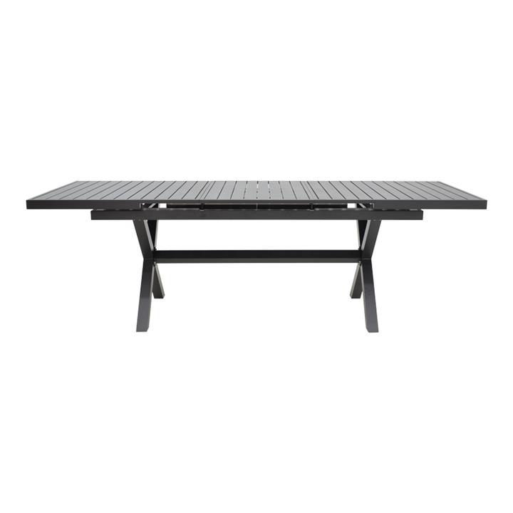 Expanding table Dagyn pakoworld dark grey aluminum 180-240x90x76cm