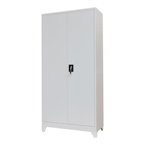 Column wardrobe with metal legs Zogi pakoworld light gray aluminum 90x45x190cm