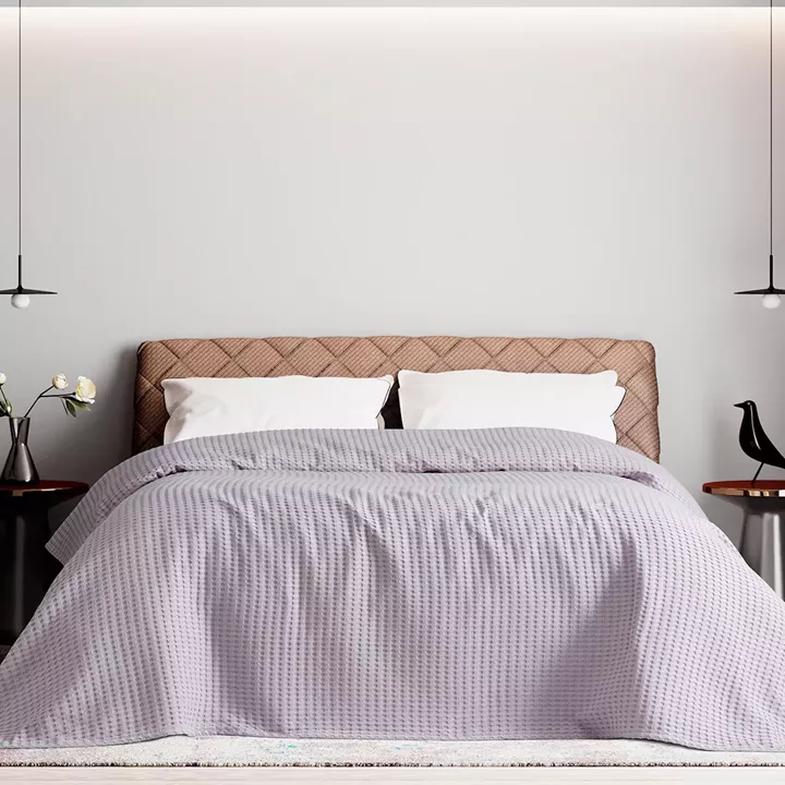 Πικέ μονή waffle Art 1990 Lilac  170x240 Λιλά