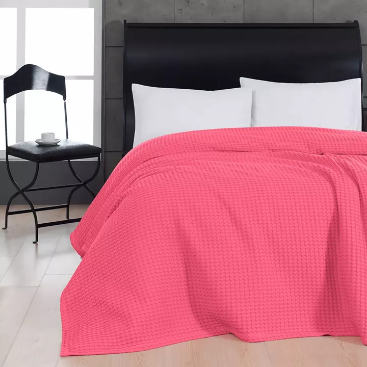 Πικέ υπέρδιπλη waffle Art 1990 Fuchsia  230x240 Φουξ