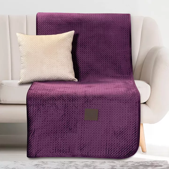 Ριχτάρι Τετραθέσιο Velvety 180x350 Art 8411 Μωβ