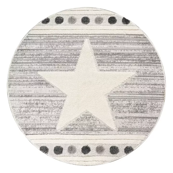 Ροτόντα Loop 160x160 Art 9559 Grey white Γκρι λευκό