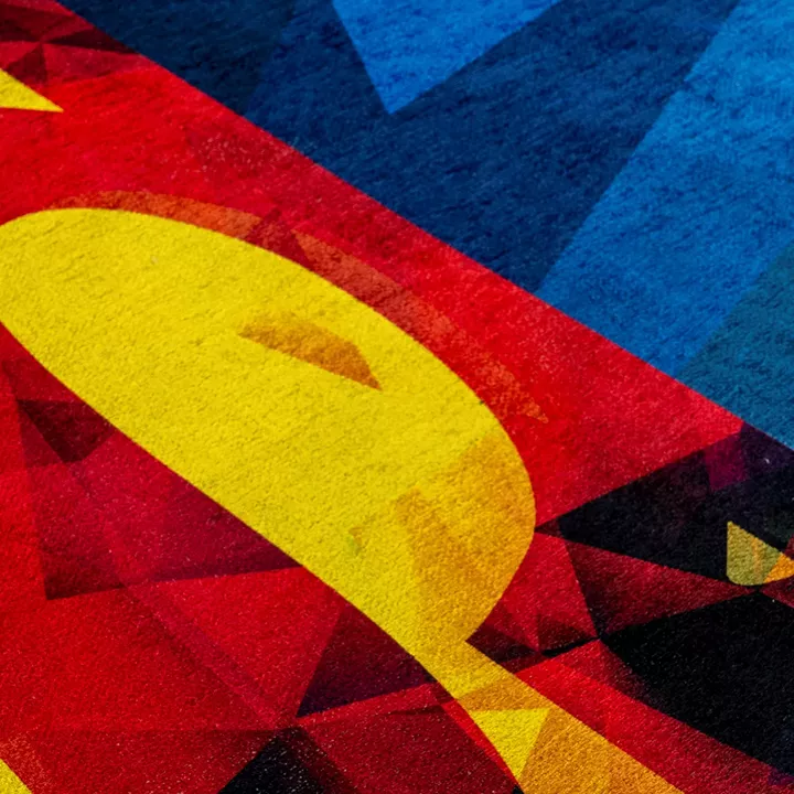 Πατάκι Art 6187 Superman 55x85 Μπλε
