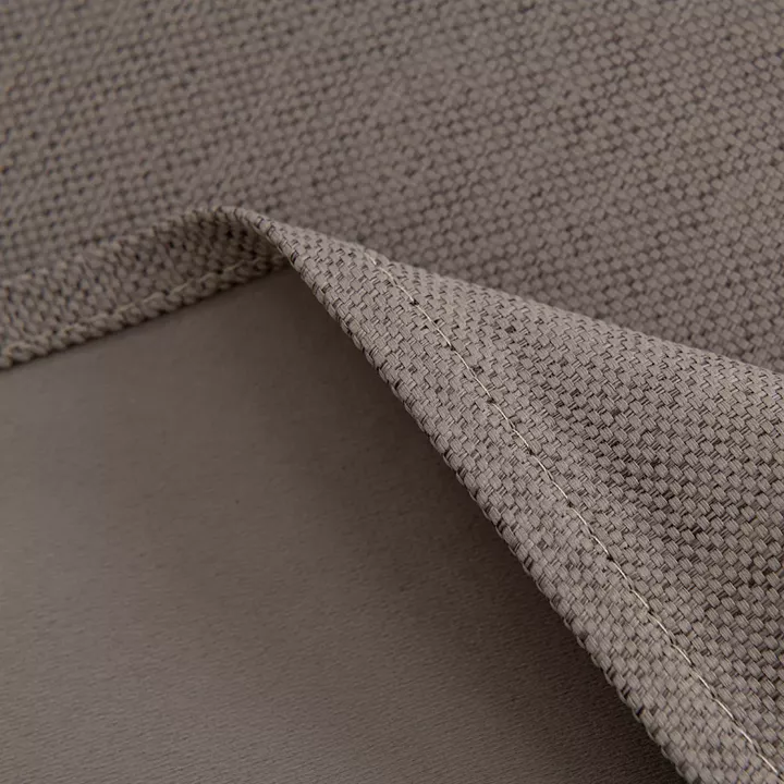 Κουρτίνα Blackout Jacquard σκίασης με 8 μεταλλικούς κρίκους Glare Art 8444 140x270 Μόκα