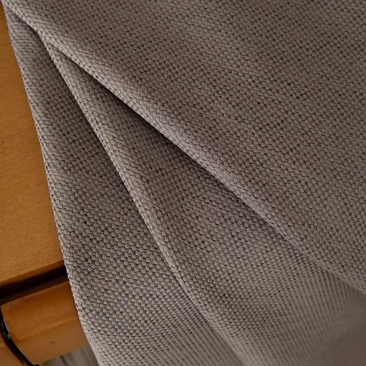Κουρτίνα Blackout Jacquard σκίασης με 8 μεταλλικούς κρίκους Glare Art 8444 140x270 Μόκα