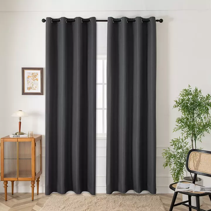 Ύφασμα κουρτίνας Blackout jacquard σκίασης Glare Art 8444 Φ280 Ανθαρκί