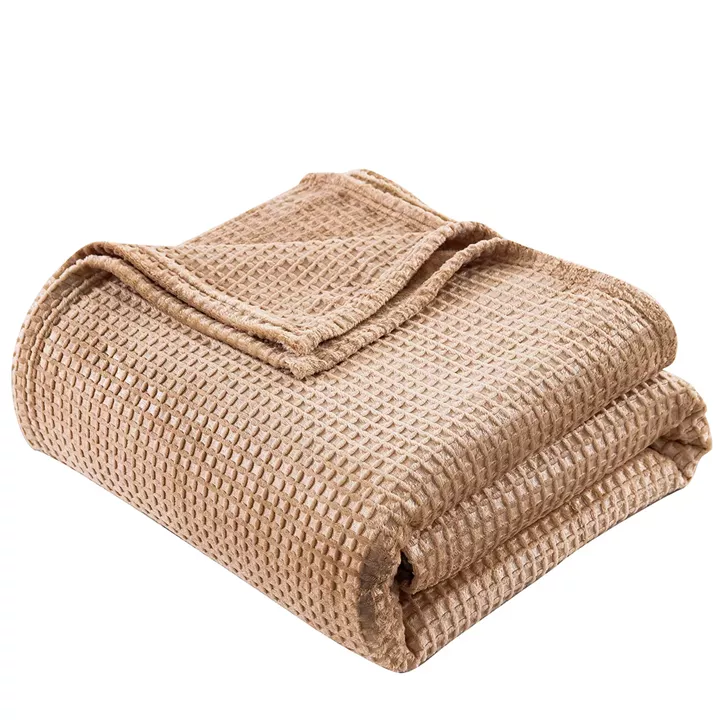 Κουβέρτα μονόχρωμη υπέρδιπλη Fleece Art 11550 220x240 Μπεζ