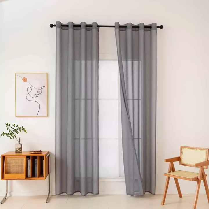 Υφασμα κουρίνας γάζα Sharp Art 8448 Φ300 Άνθρακί