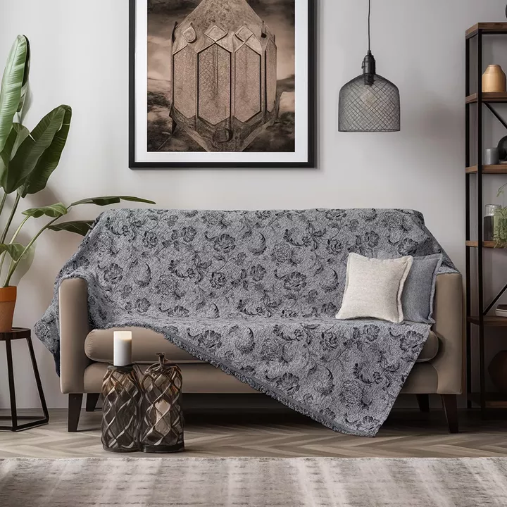 Ριχτάρι Τριθέσιο Art 8627 180x300 Σκούρο Γκρι