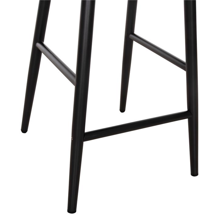 BAR STOOL ALUMINUM CAMDEN HM6142.01 ANTHRACITE WITH ECRU BACK CUSHION WITH PRINT PATTERN 56x60x108Hcm.