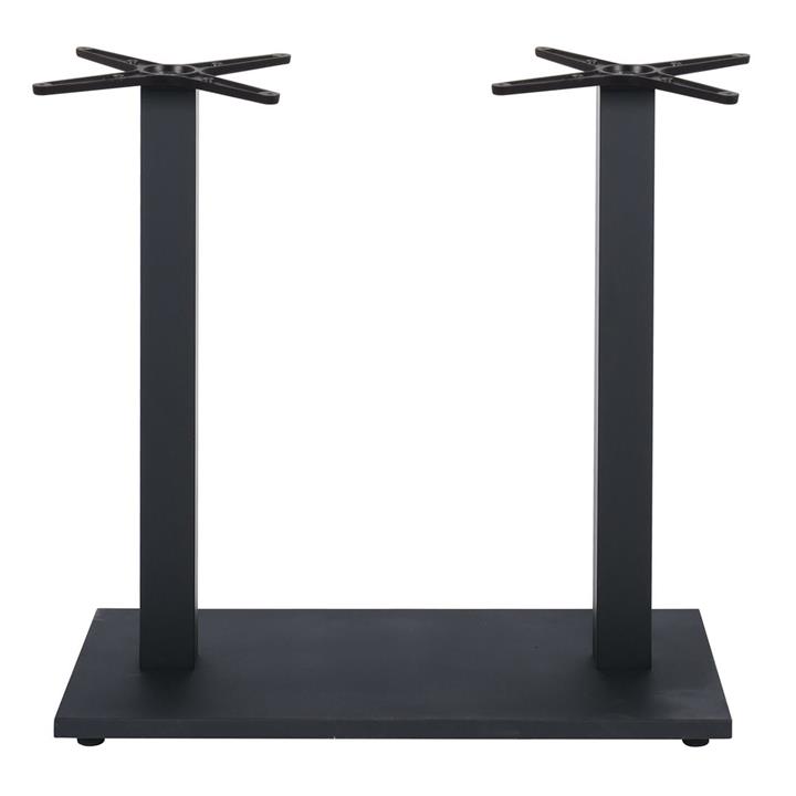 PRATO-W Βάση Τραπεζιού BAR 70x40cm H.93cm Μέταλλο Βαφή Μαύρο με Ρεγουλατόρο/ 18Kg