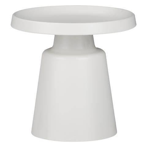 Side table Ginoze Inart white metal D50x50cm