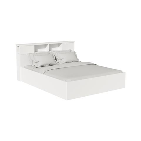 OLYMPUS pakoworld double bed in white color 140x200cm