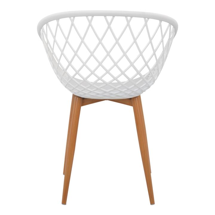 Armchair Polypropylene white Ariadne HM8001.01 62,5x56x80cm
