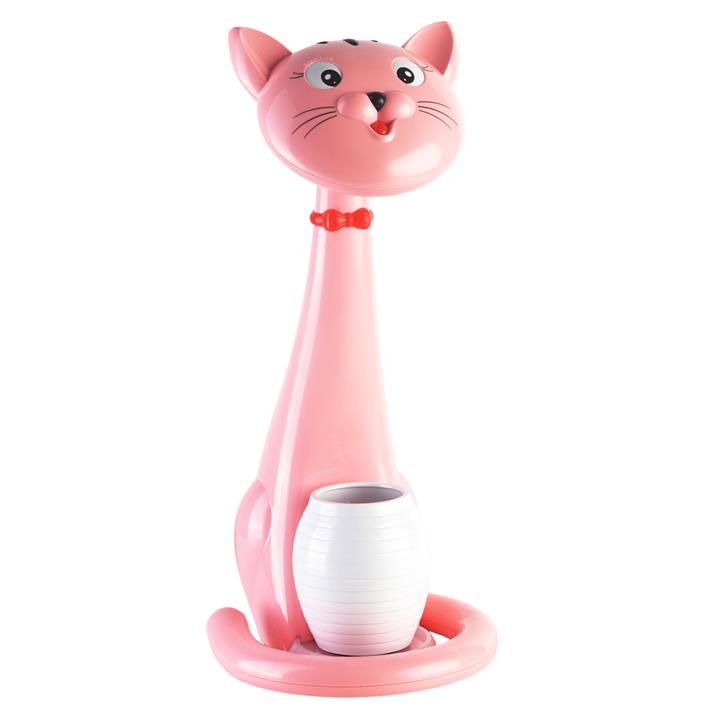 KIDS DESK LAMP LED BADOO CAT FIGURE HM4457.05 PINK ABS-WITH PEN HOLDER