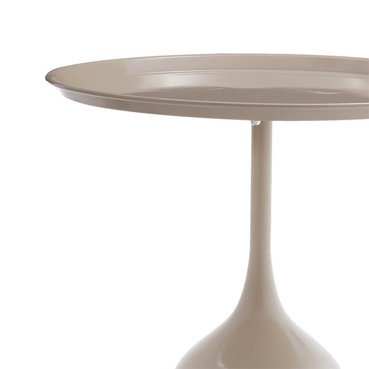 Coffee table Agrile Inart cream metal D50x60cm