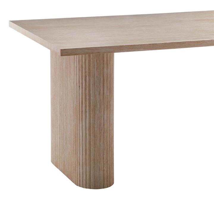 Table Loozir pakoworld mdf in natural color 180x90x75cm