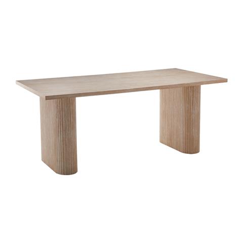 Table Loozir pakoworld mdf in natural color 180x90x75cm