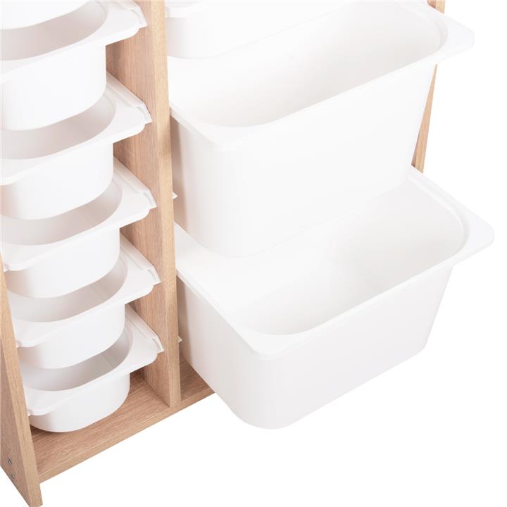 CHEST OF DRAWERS SANI HM18204.03 MELAMINE IN SONAMA-16 WHITE P.E. DRAWERS 69x30x131,5Hcm