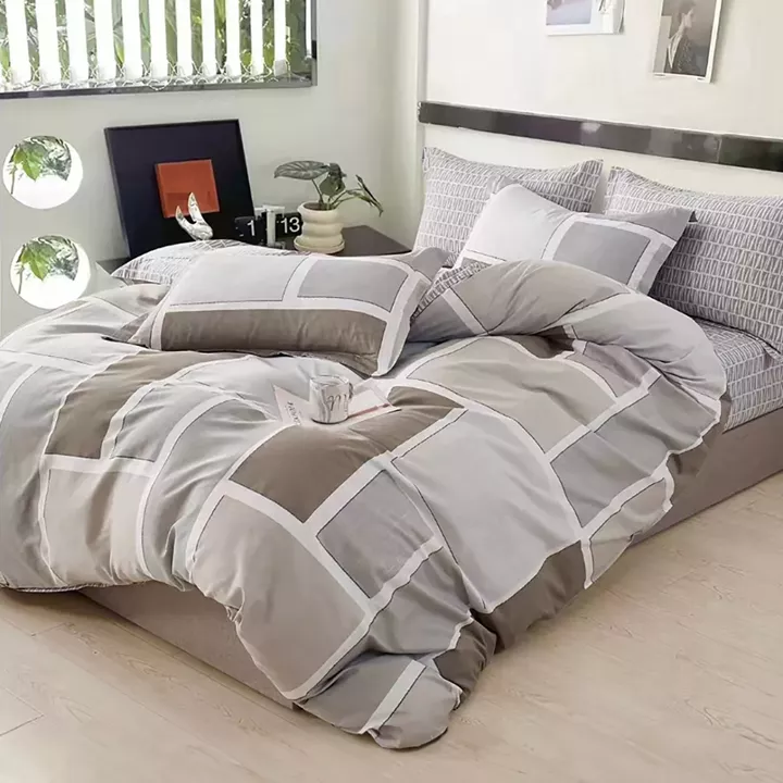 Σετ σεντόνια υπέρδιπλα με λάστιχο Art 12601 Luigi 165x200+30 Γκρι,Μπεζ