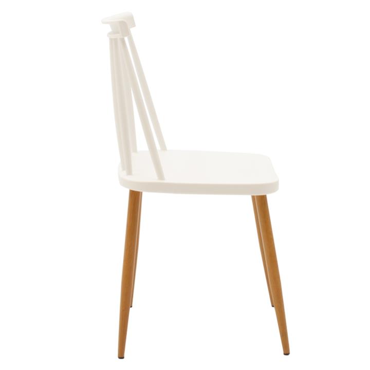 Aurora-Cuba pakoworld dining table set of 5 pp-mdf in white-sonoma color 120x80x75cm