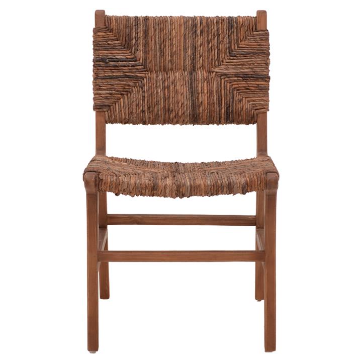 Refane pakoworld chair natural color teak wood and banana rope 50x58x85cm