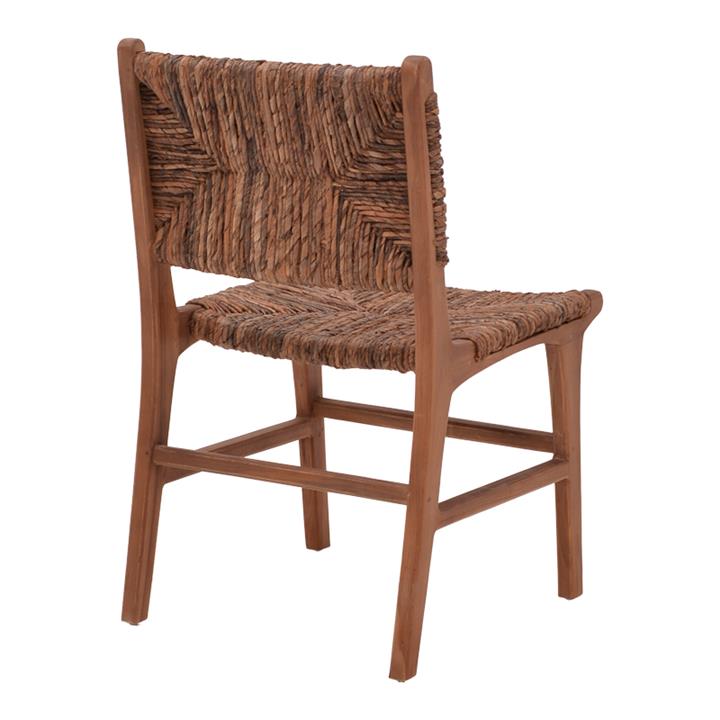Refane pakoworld chair natural color teak wood and banana rope 50x58x85cm