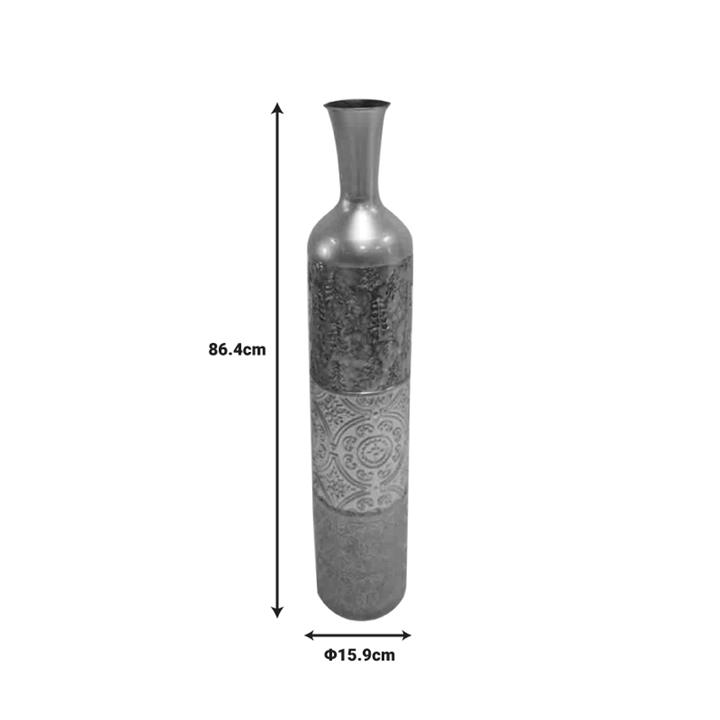 Decorative vase Lalyne Inart metal colorful D15.9x86.4cm