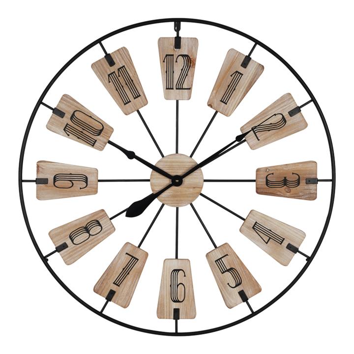 Wall clock Fepo Inart metal in black shade 80x3x80cm