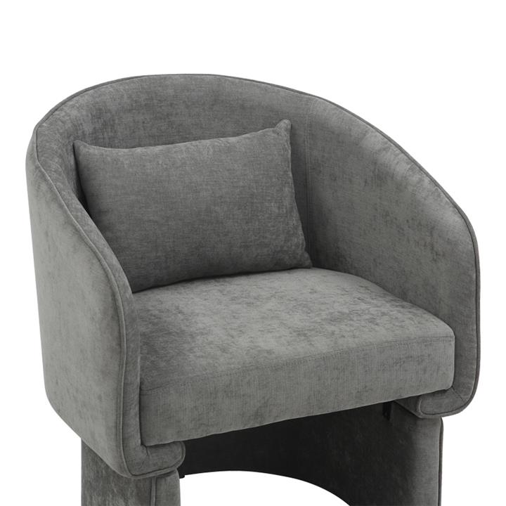 Armchair Playmob pakoworld fabric in gray shade 69x65x79cm