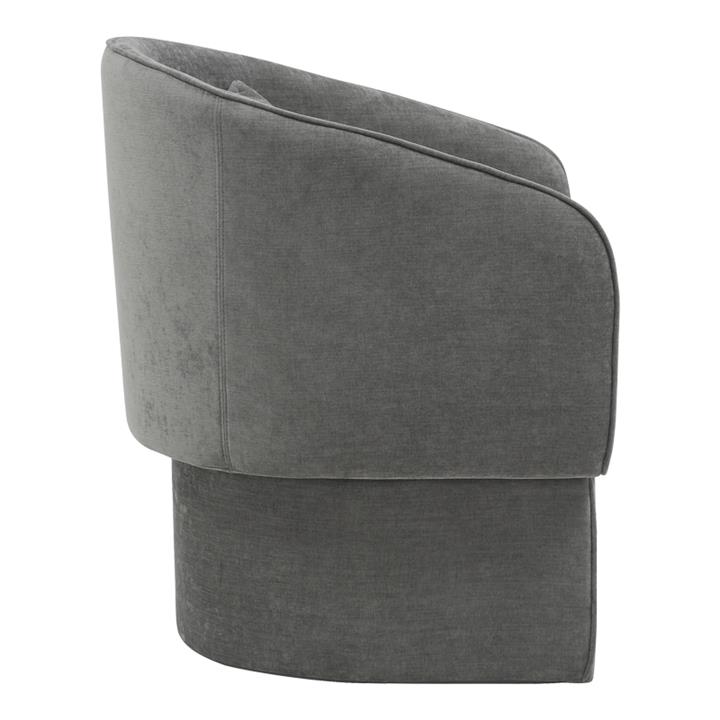 Armchair Playmob pakoworld fabric in gray shade 69x65x79cm