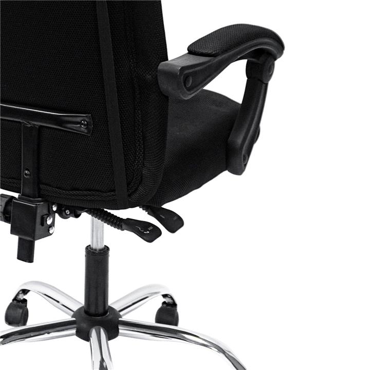 OFFICE CHAIR CRONER HM1196.01 BLACK MESH-BLACK METAL BASE-NYLON FRAME 58x50x120Hcm.