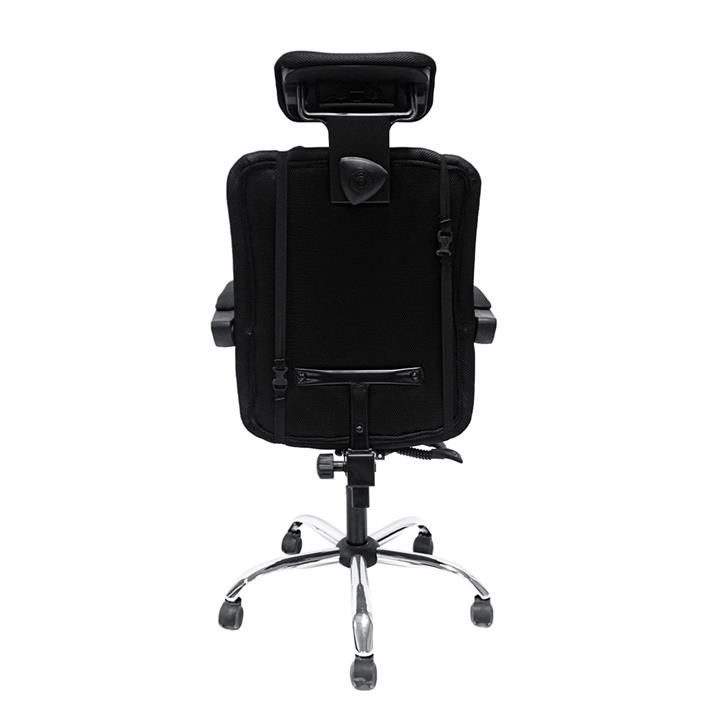 OFFICE CHAIR CRONER HM1196.01 BLACK MESH-BLACK METAL BASE-NYLON FRAME 58x50x120Hcm.