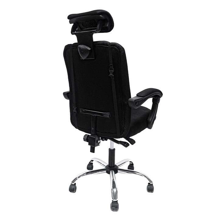 OFFICE CHAIR CRONER HM1196.01 BLACK MESH-BLACK METAL BASE-NYLON FRAME 58x50x120Hcm.