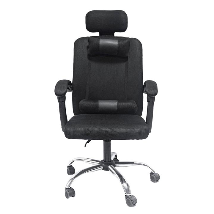 OFFICE CHAIR CRONER HM1196.01 BLACK MESH-BLACK METAL BASE-NYLON FRAME 58x50x120Hcm.